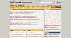 Desktop Screenshot of hirkereso.hu